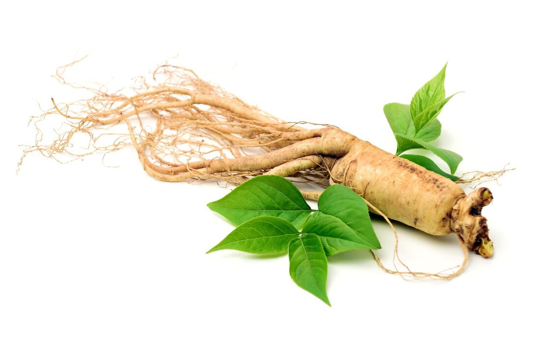 Ginseng -Wurzel in Pulsero -Kapseln